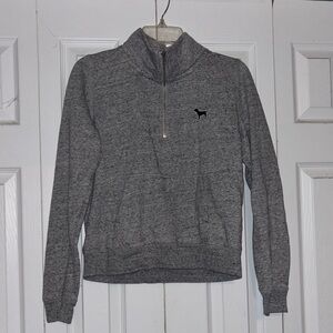 PINK/ Victoria Secret Used like new Quarter Zip up Sweatshirt